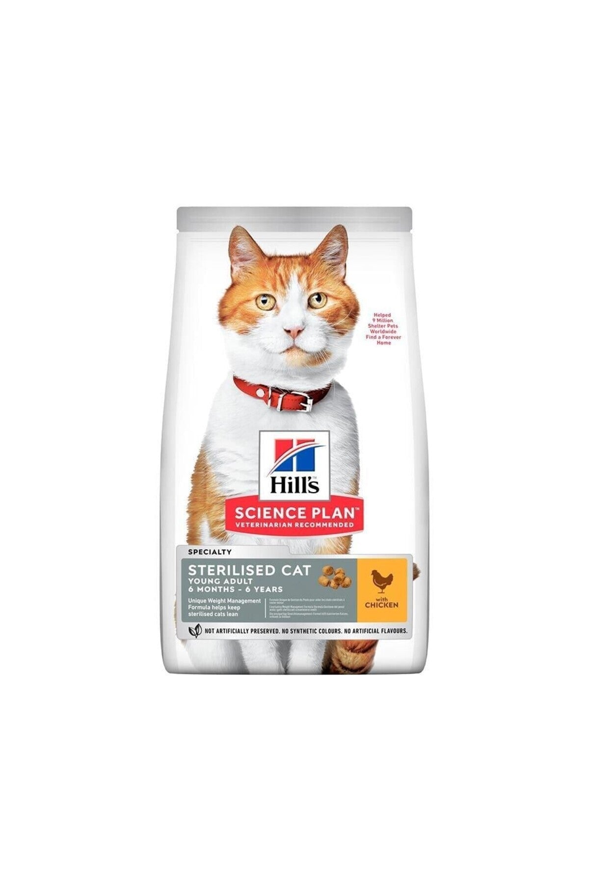 Scıence Plan Tavuklu Kısırlaştırılmış Kedi Maması 8kg + 2kg HEDİYE!