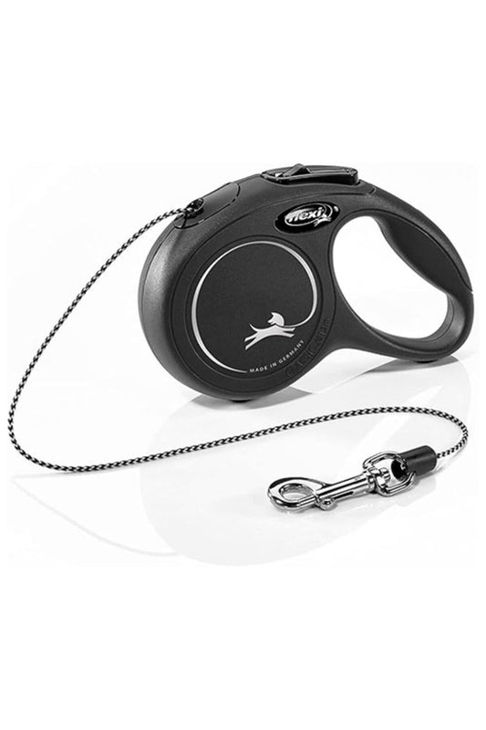 New Classic Otomatik İp Köpek Gezdirme Tasması XSmall 3 Mt Siyah
