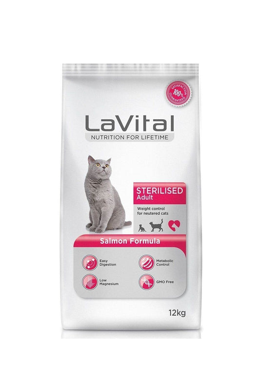 La Vital Sterilised Somonlu Kısırlaştırılmış Kedi Maması 12 Kg.