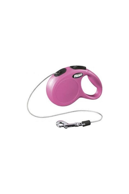 New Classic 5M İp Tipi Otomatik Tasma S Pembe Gezdirme Tasması