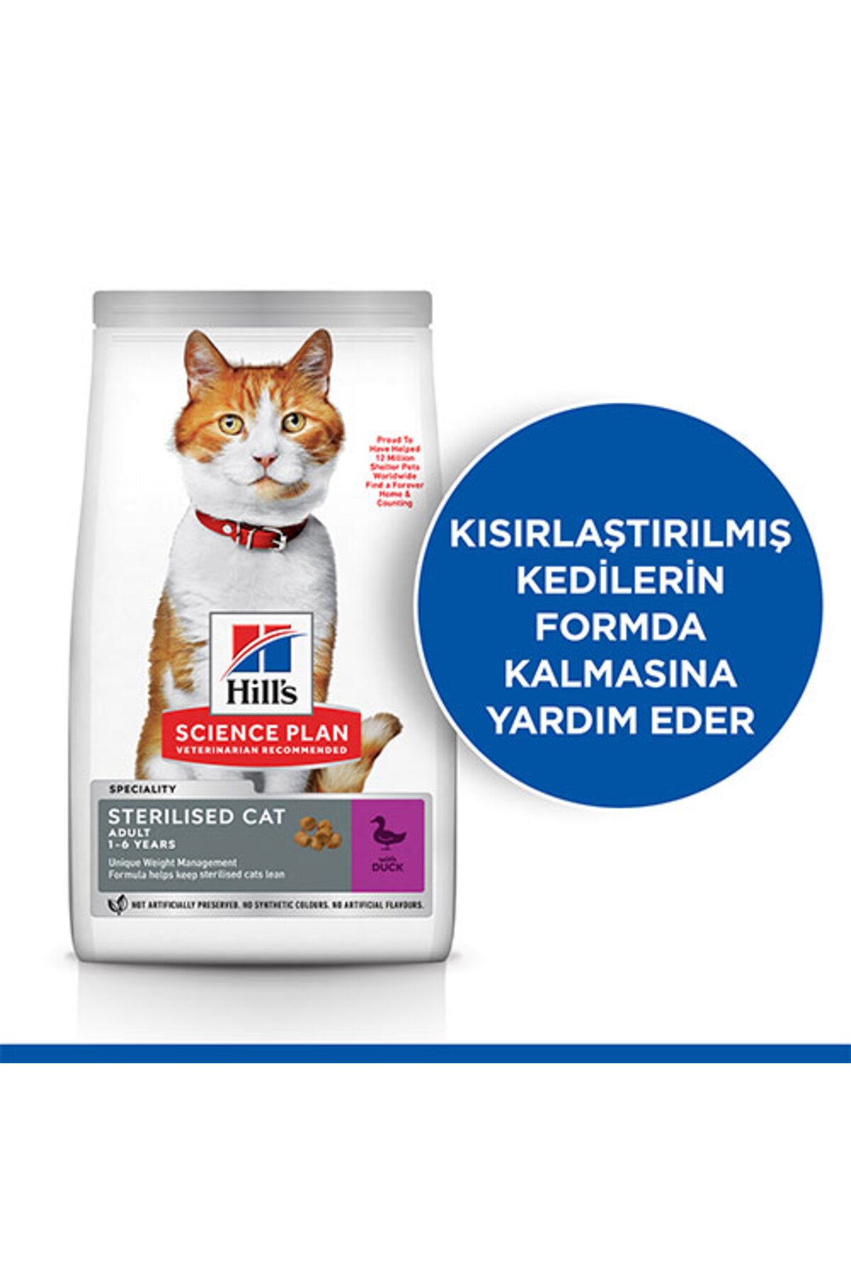 Hill’s SCIENCE PLAN Sterilised Ördekli Kısırlaştırılmış Kedi Maması 1,5 Kg
