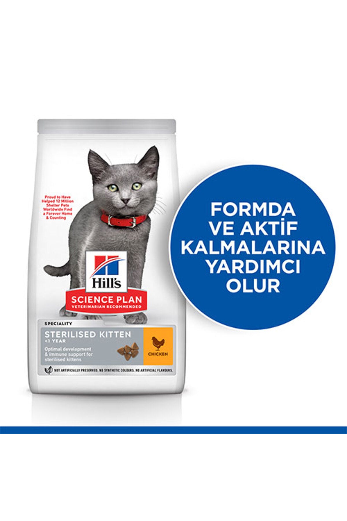 Hill’s SCIENCE PLAN Sterilised Kitten Tavuklu Kısırlaştırılmış Yavru Kedi Maması 1,5 Kg