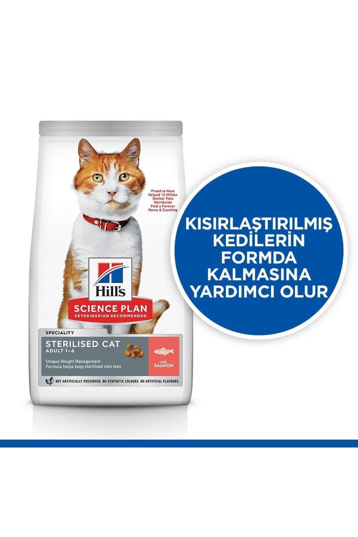 Adult Sterilised Somonlu Kısırlaştırılmış Kedi Maması 10 Kg
