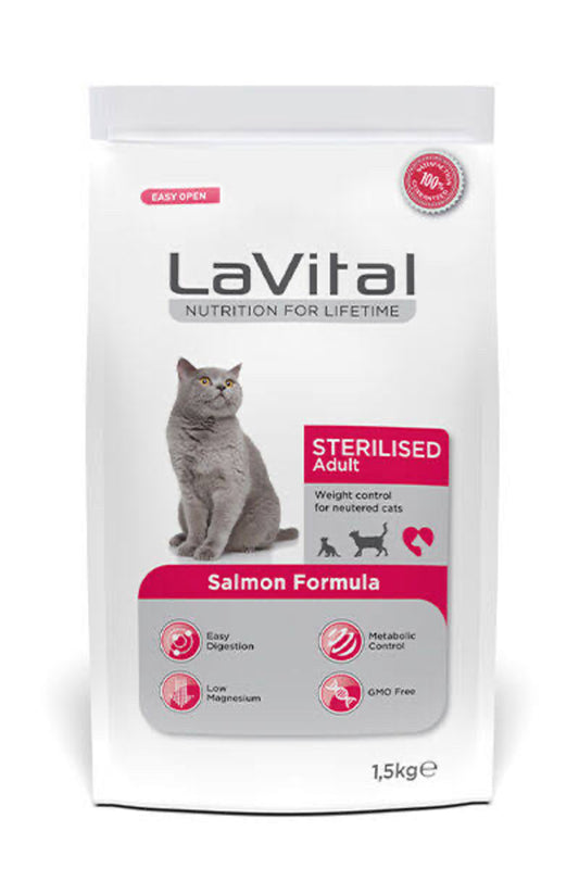 Adult Sterilesed Kısırlaştırılmış Somonlu Kedi Maması 12kg