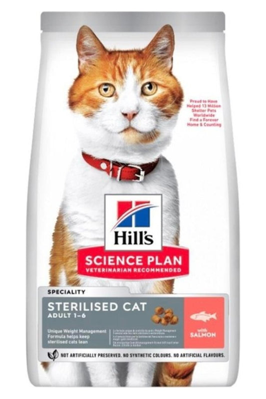Hills Kısırlaştırılmış Somonlu Kedi Maması 3 kg