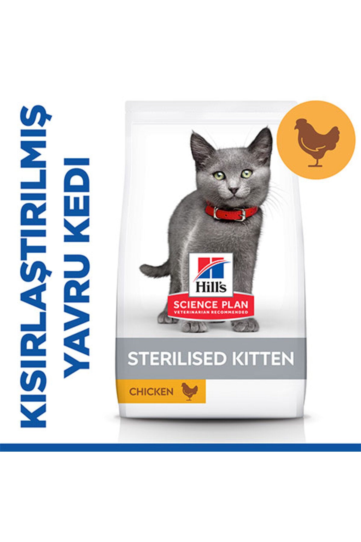 Hill’s SCIENCE PLAN Sterilised Kitten Tavuklu Kısırlaştırılmış Yavru Kedi Maması 1,5 Kg