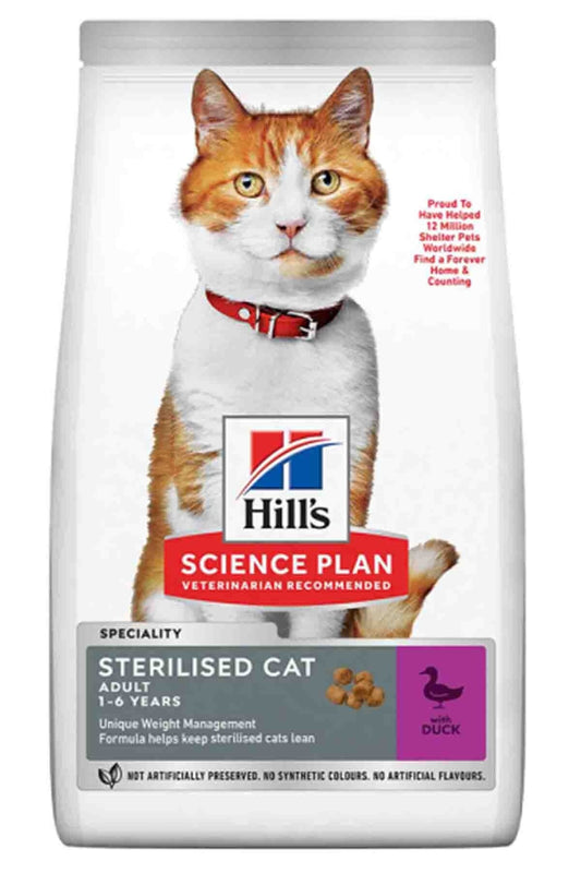 Scıence Plan Ördekli Kısırlaştırılmış Kedi Maması 8kg + 2kg HEDİYE!