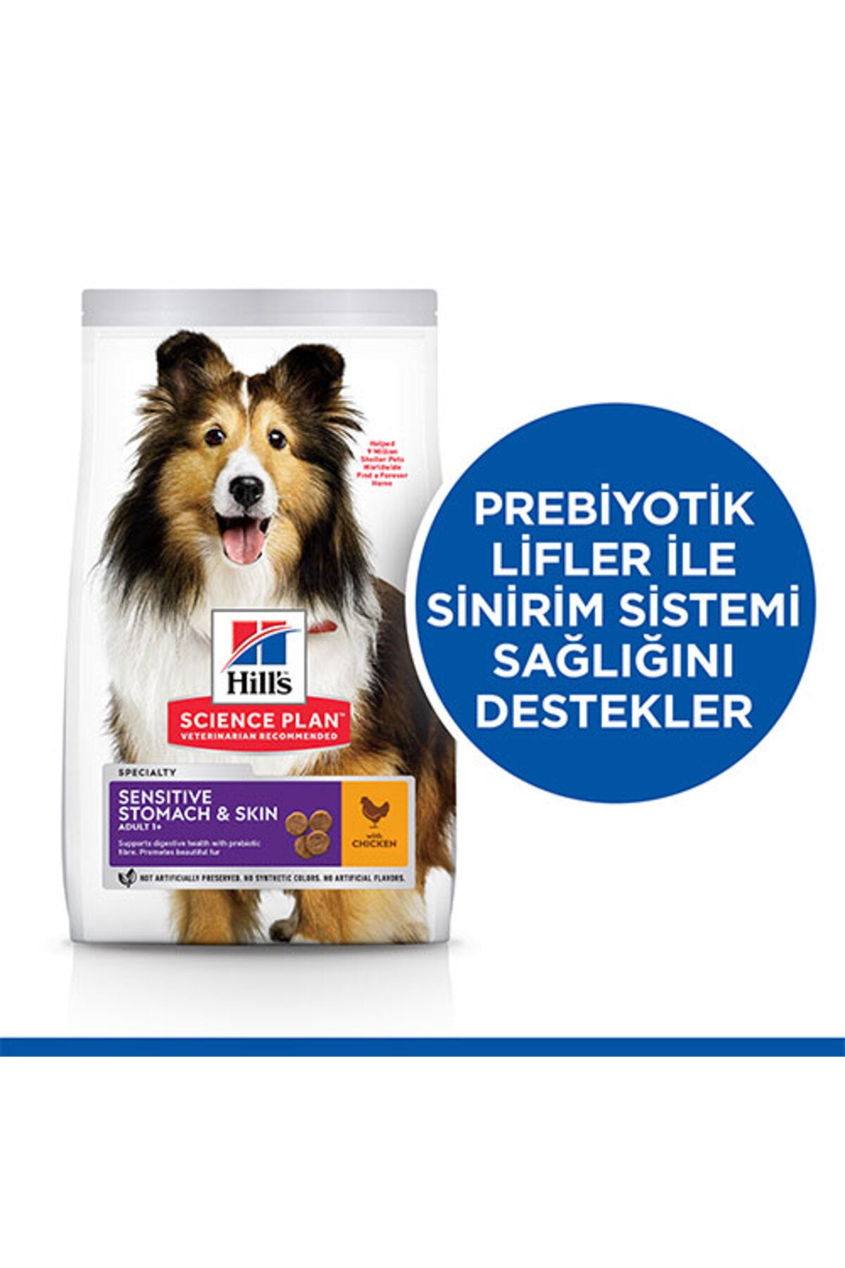 Hill’s SCIENCE PLAN Adult Medium Sensitive Stomach & Skin Chicken Hassas Yetişkin Köpek Maması 2,5 K