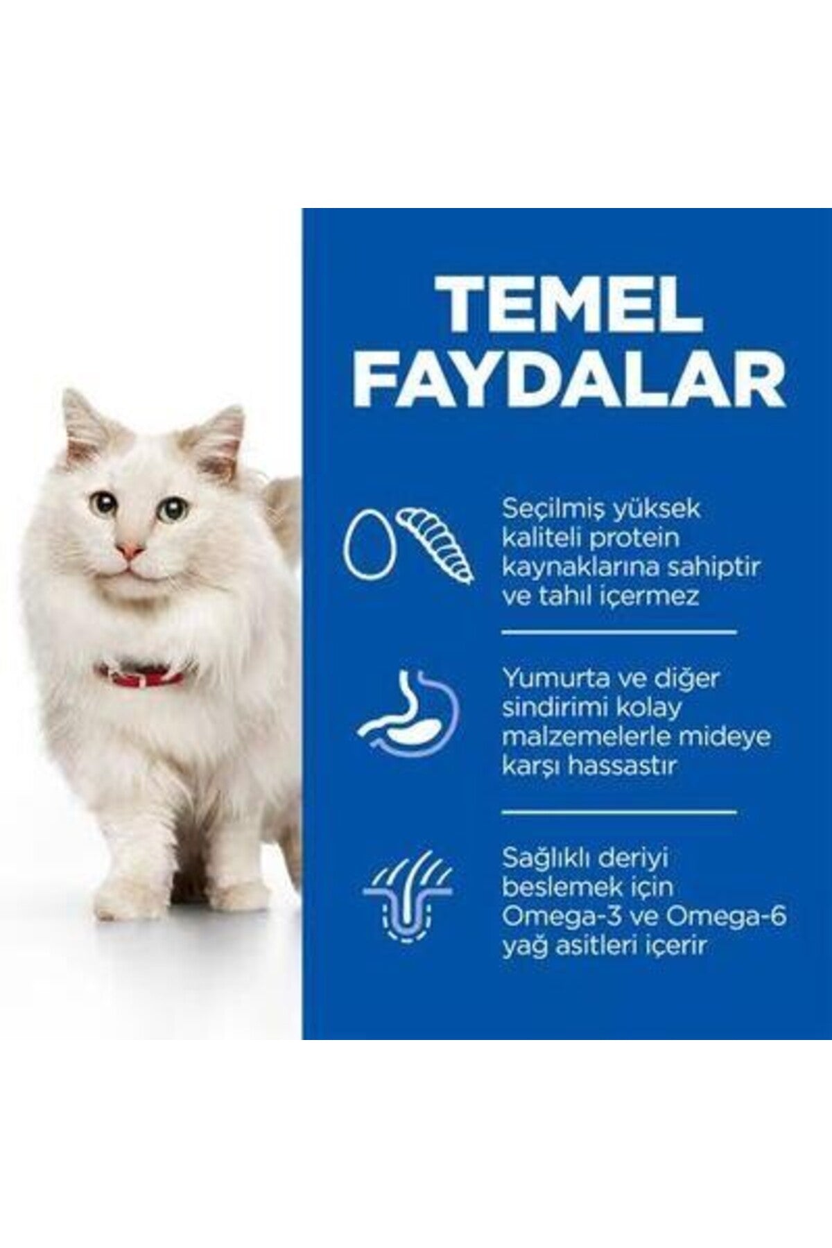 SCIENCE PLAN Hypoallergenic Yumurta ve Böcek Proteinli Yetişkin Kedi Maması 1,5 Kg