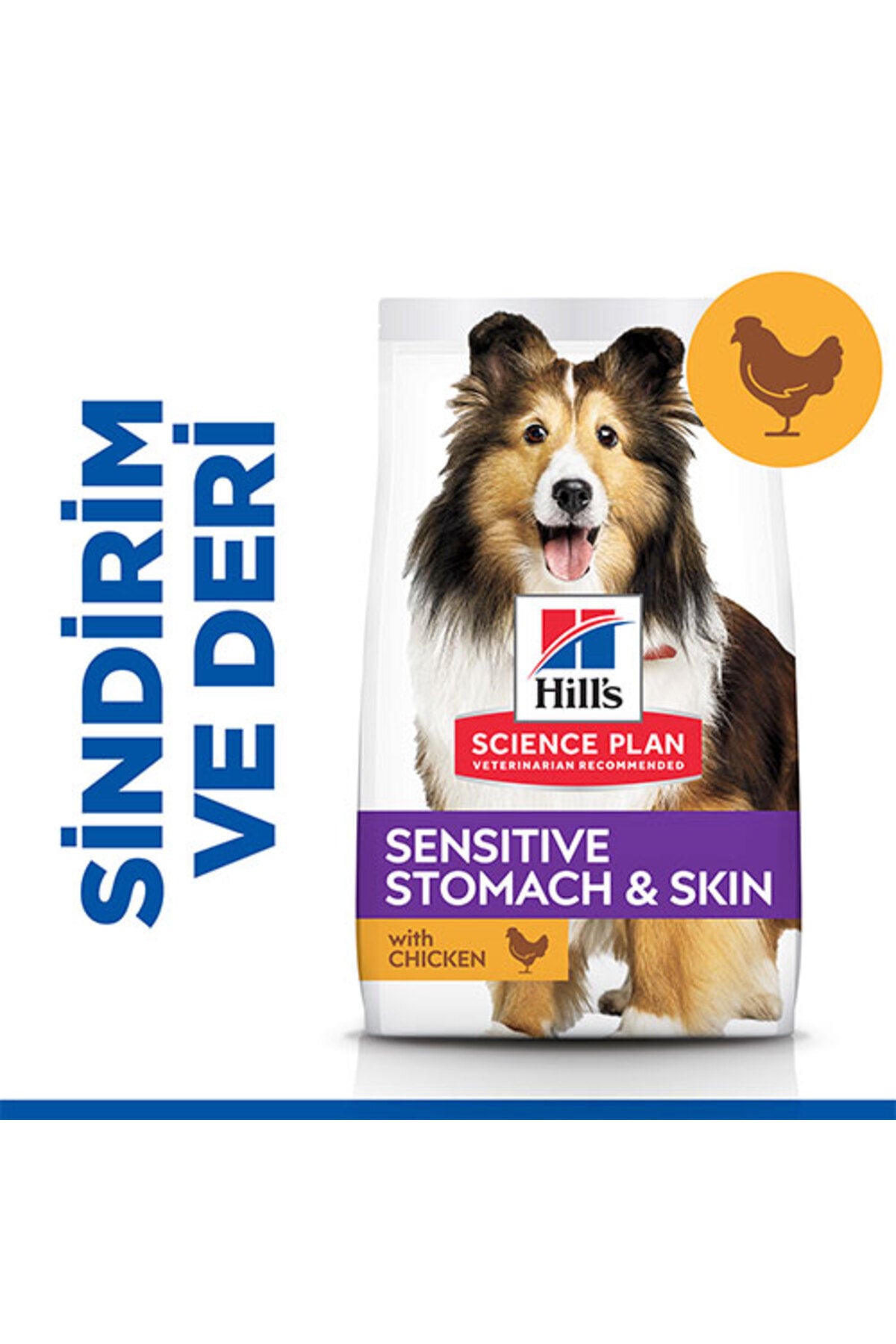 Hill’s SCIENCE PLAN Adult Medium Sensitive Stomach & Skin Chicken Hassas Yetişkin Köpek Maması 2,5 K