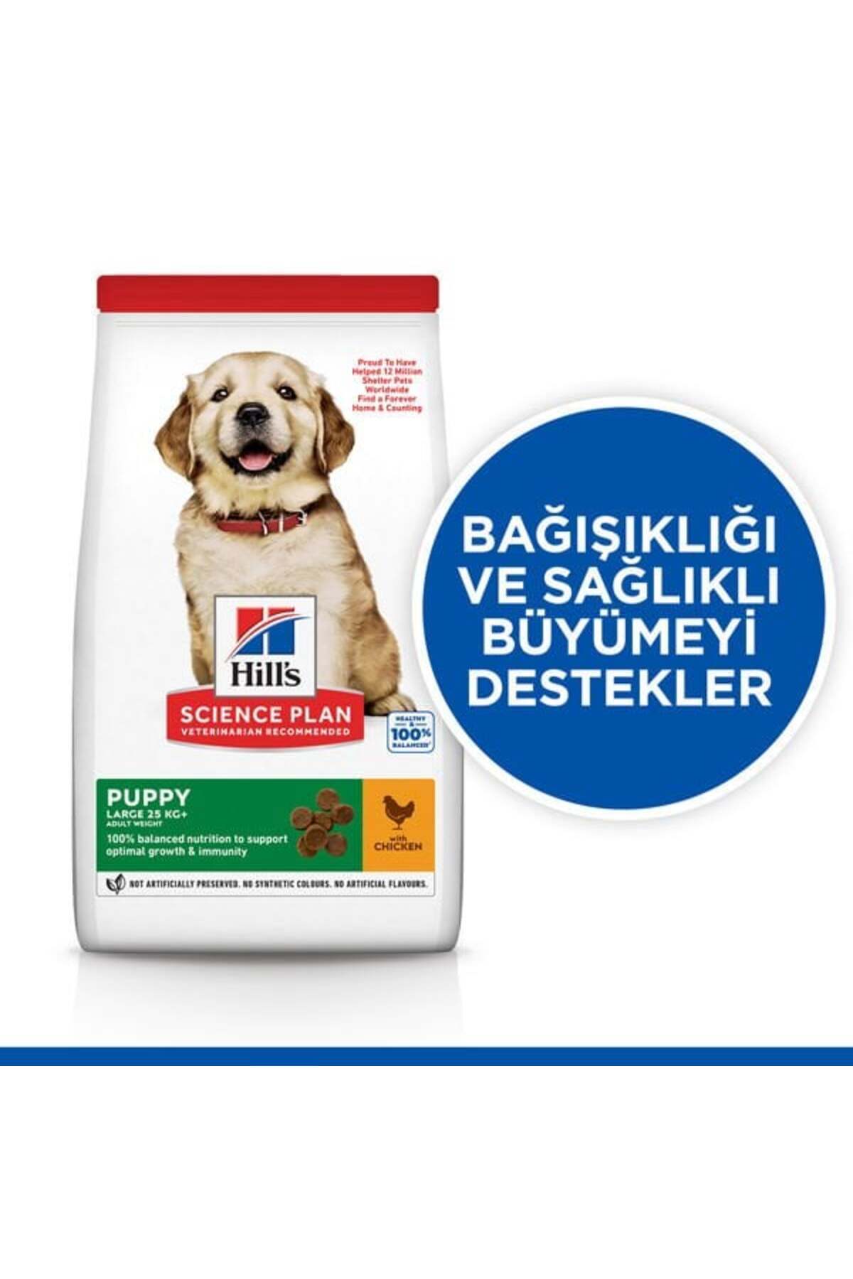Hills Puppy Large Breed Tavuklu Büyük Irk Yavru Köpek Maması 2.5 Kg